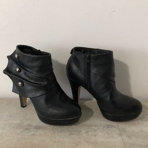 Black ankle boots